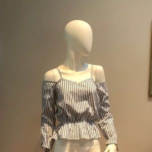 Junior’s Say What Cold Sounder Peplum top